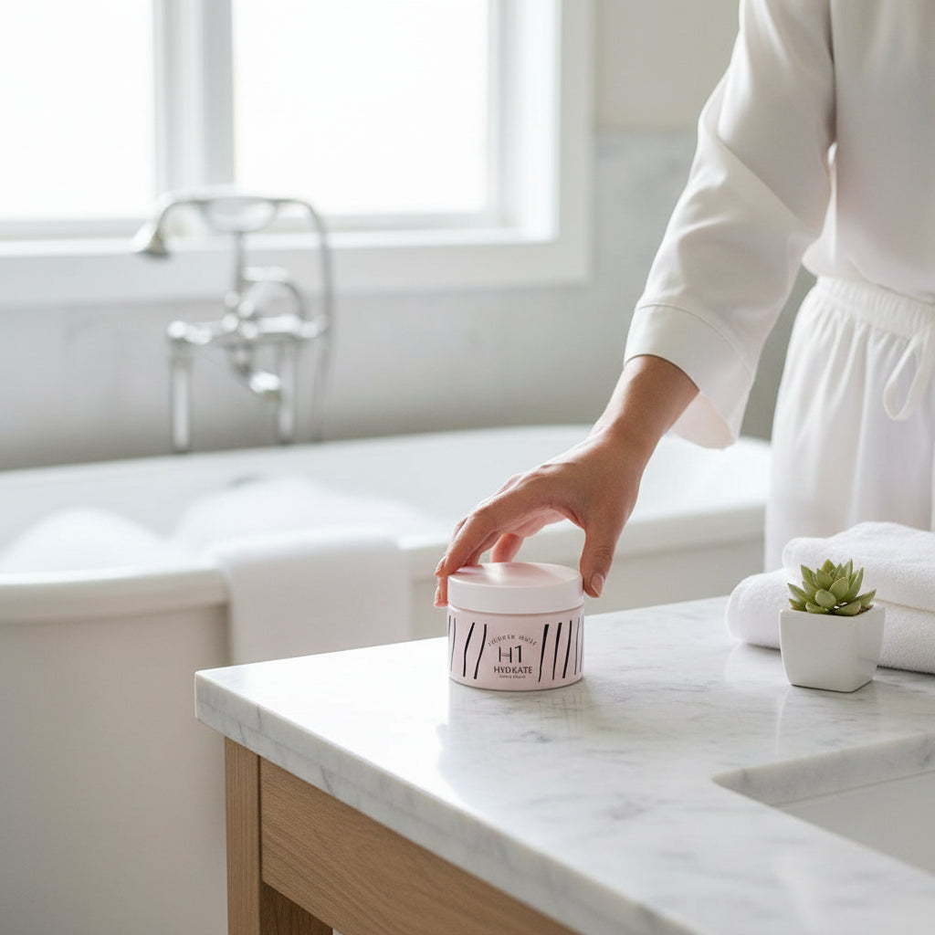 مقشر ترطيب البشرة بمسحوق المسك H1 250 مل