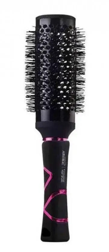 Rose Aroma Hair Brush Black Circular Medium 4723