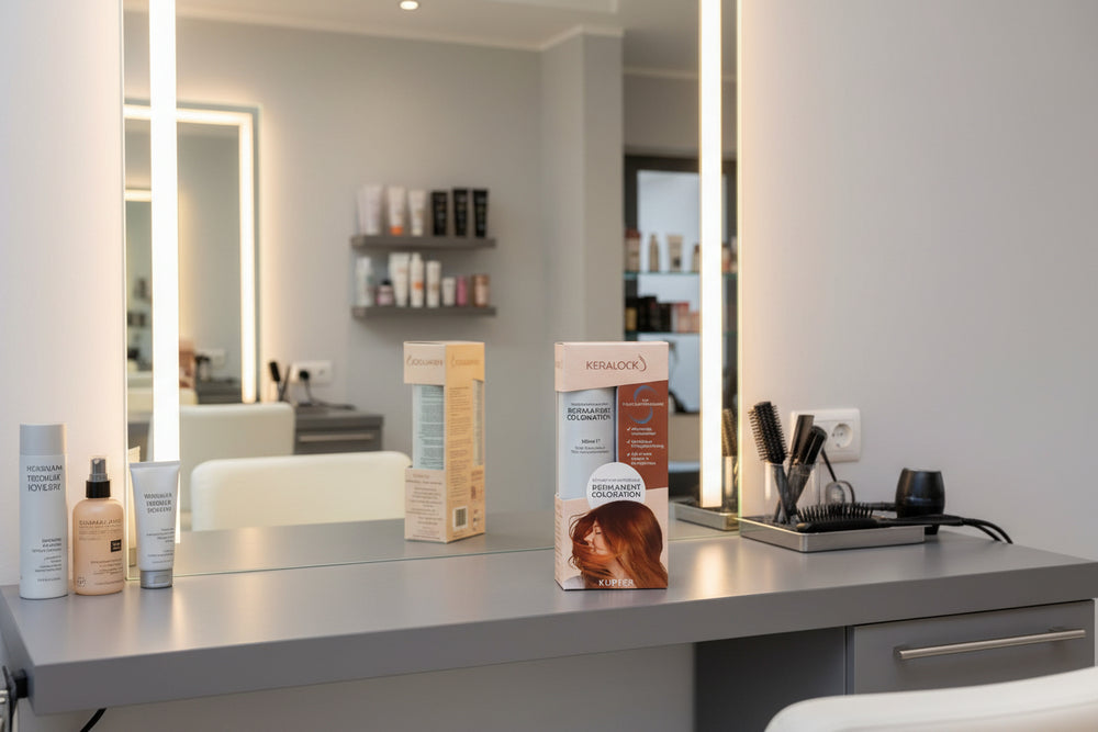 صبغة شعر دائمة من كيرالوك، لون نحاسي، 150 مل، لون شعر نابض بالحياة يدوم طويلاً، متوفرة لدى ملسا