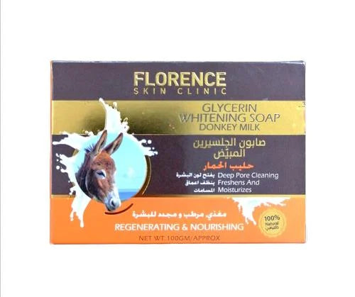 صابون فلورنسا بالجلسرين وحليب الحمار 100 جرام
