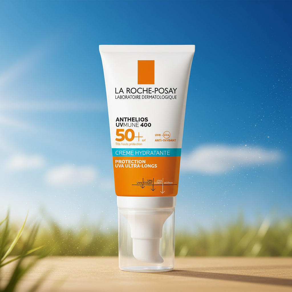Anthelios UVMune 400 SPF 50+ sunscreen providing ultra long UVA protection from MALSA