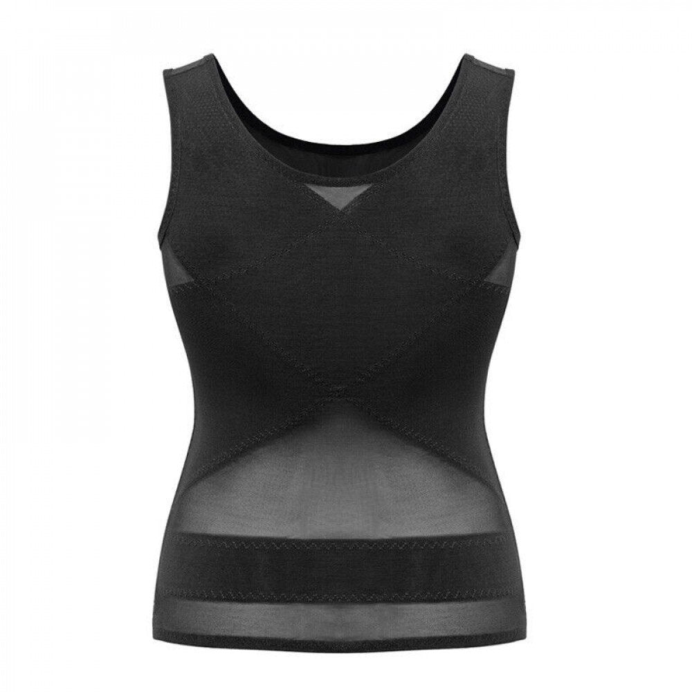SANKOM SLIMMING&POSTURE 085-CBL BLACK COLOR SX VEST SHAPER