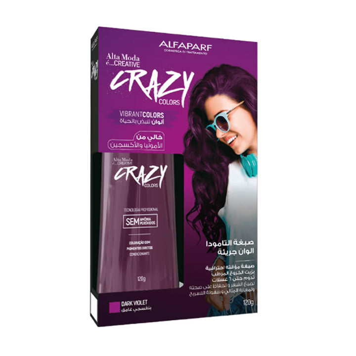 صبغة شعر كرييتف كريزي كولورز- البنفسجي الداكن 