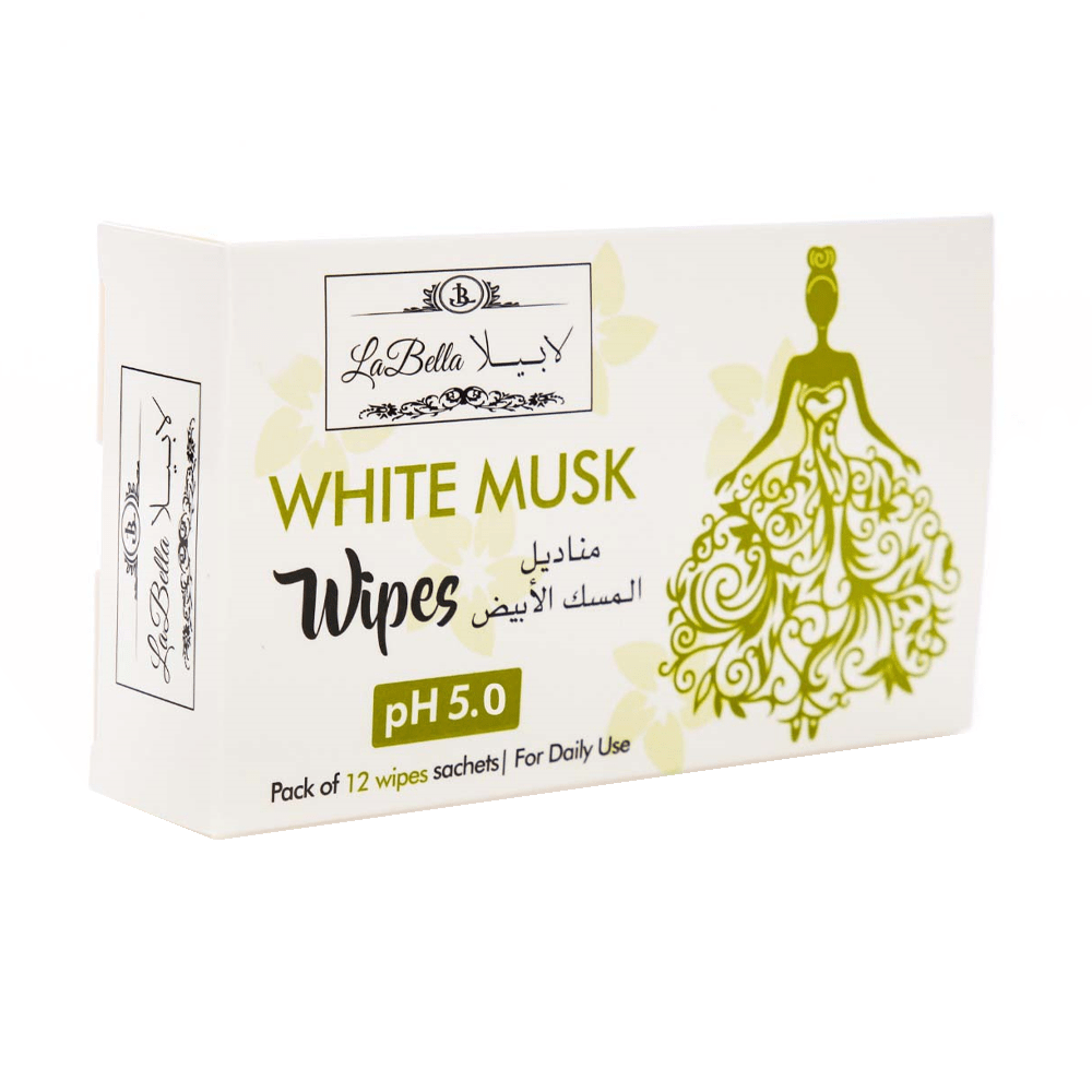 مناديل لابيللا وايت مسك ١٢ منديلًا فرديًا