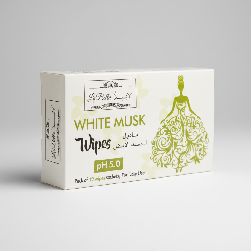 Labella White Musk Wipes 12 Single