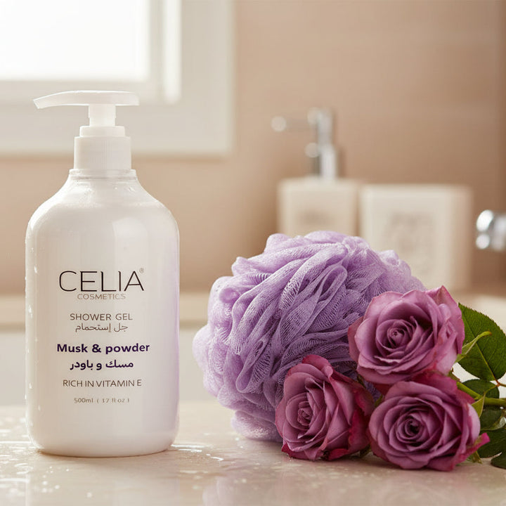 جل استحمام سيليا برائحة المسك البودرة ٥٠٠ مل