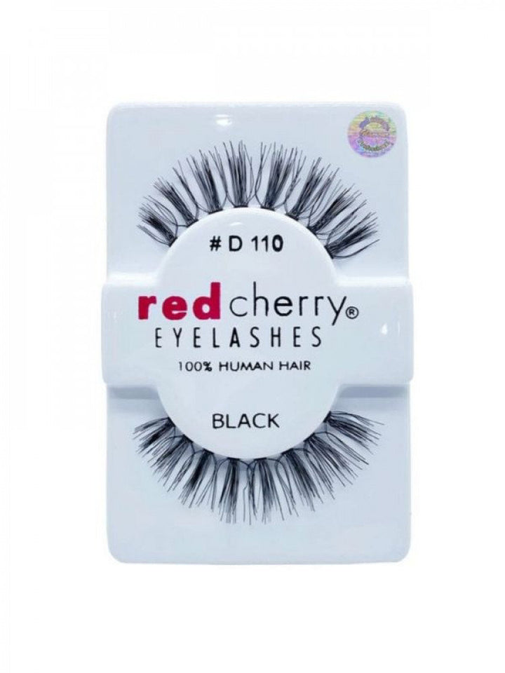 RED CHERRY EYELASHES BLACK 2PCS D 110