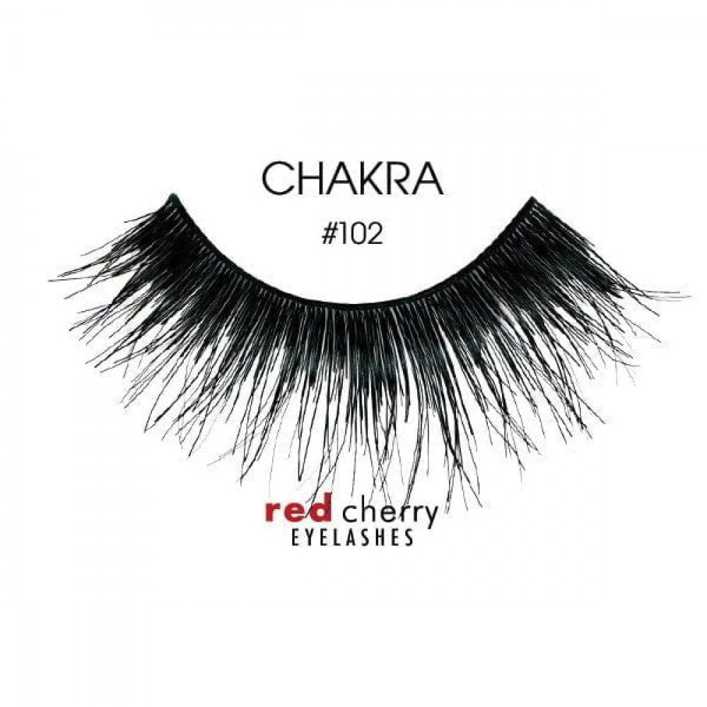 RED CHERRY EYELASHES BLACK 2PCS 102 BK CHAKRA