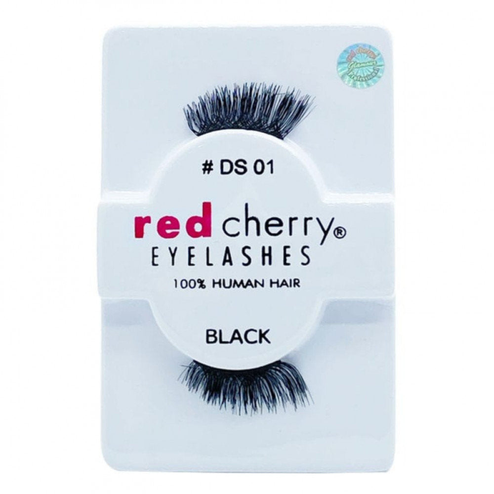 RED CHERRY EYELASHES BLACK 2PCS DS 01