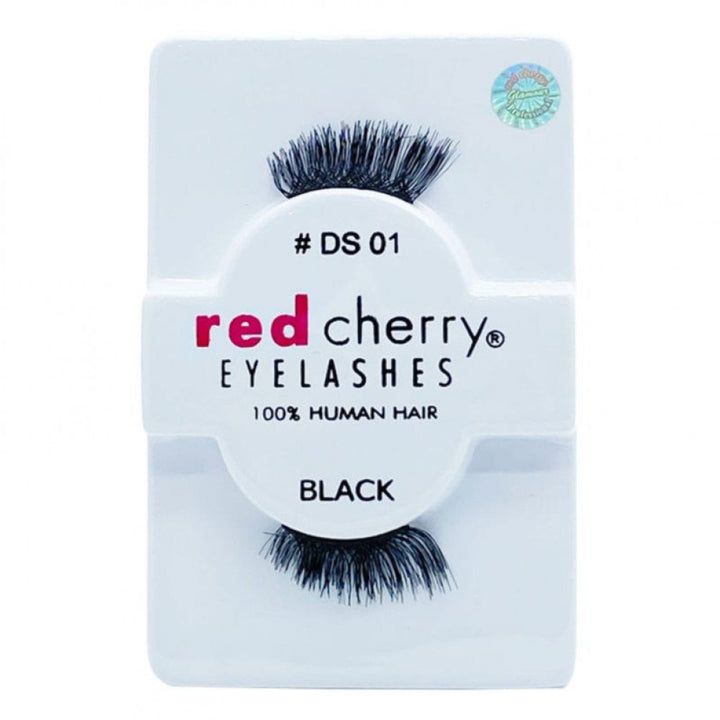 RED CHERRY EYELASHES BLACK 2PCS DS 01