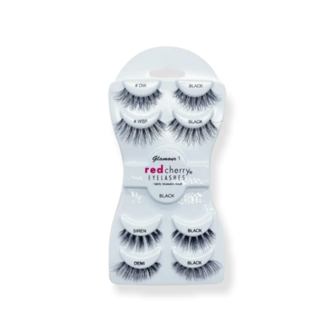 RED CHERRY EYELASHES SET 8 PCS GLAMOUR 6
