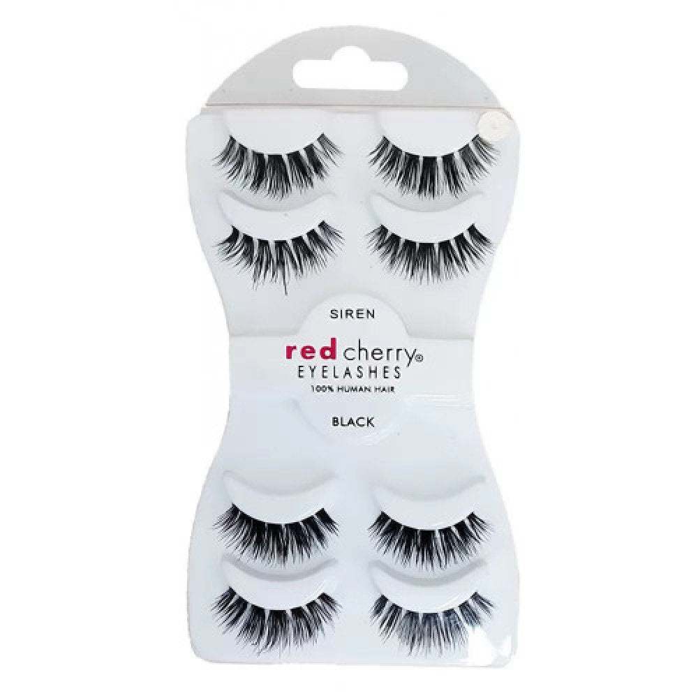 RED CHERRY EYELASHES BLACK 4PCS SIREN