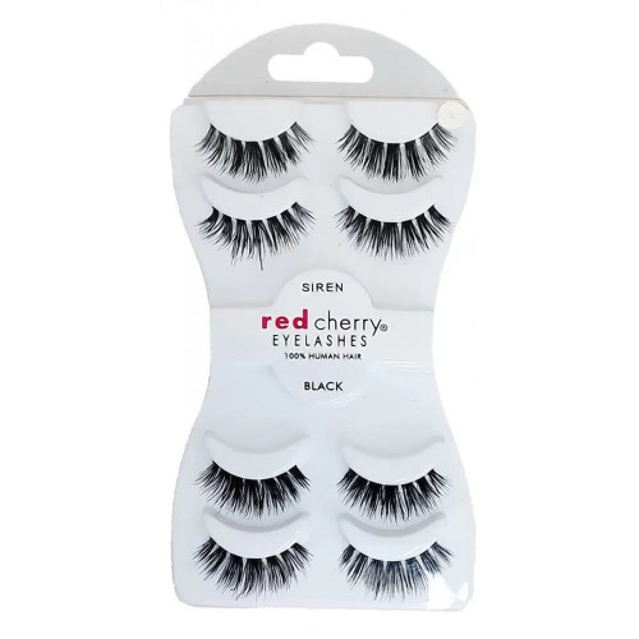 RED CHERRY EYELASHES BLACK 4PCS SIREN
