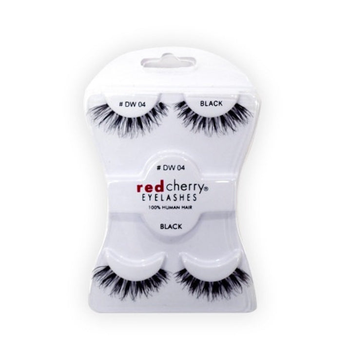 RED CHERRY EYELASHES BLACK 4PCS DW 04
