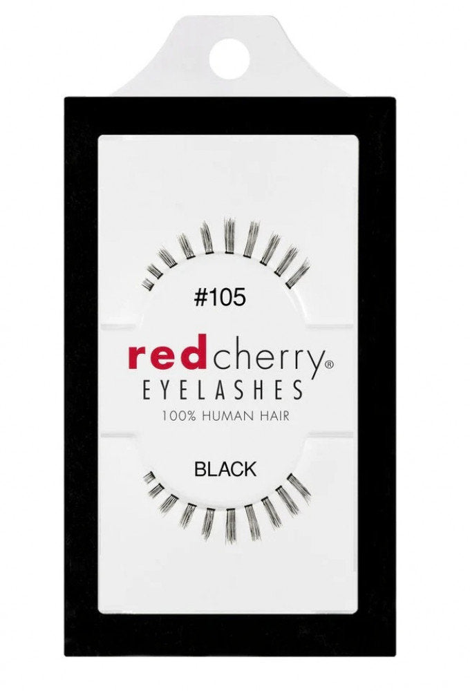 RED CHERRY EYELASHES BLACK 2PCS 105