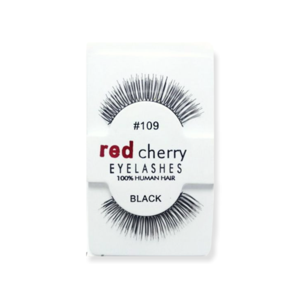 RED CHERRY EYELASHES BLACK 2PCS 109