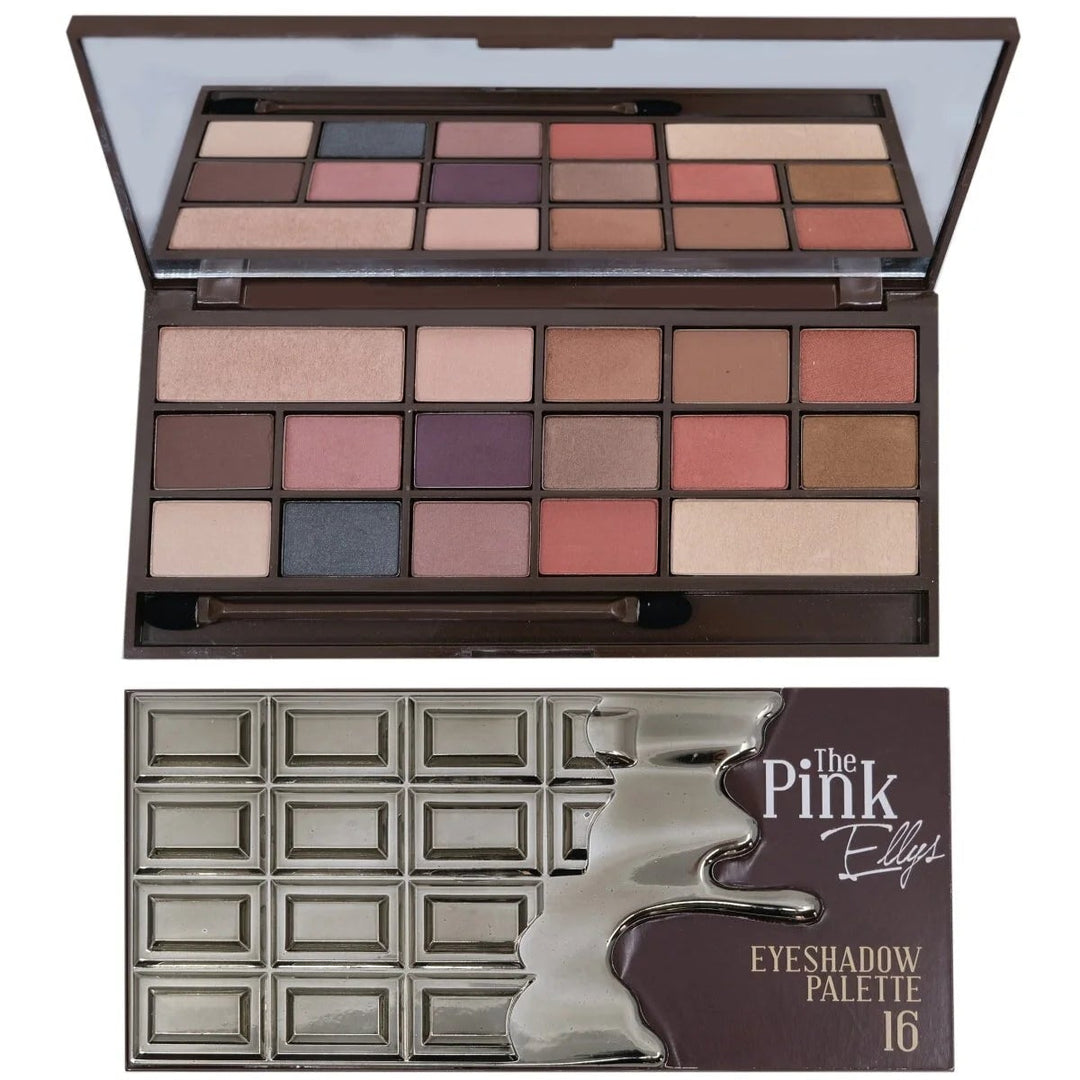 The Pink Ellys Eye Shadow Palette 16 Colour Parlova