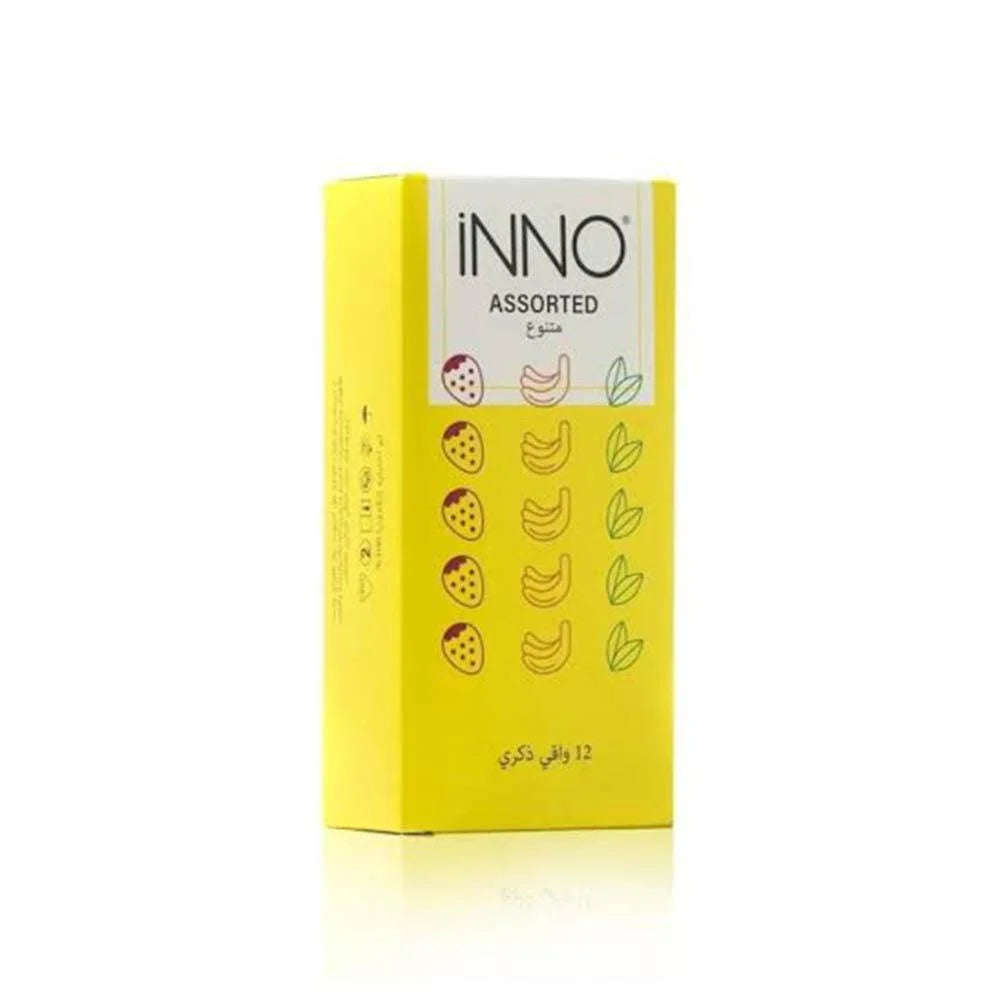 Inno Assorted Yellow Condom 3 Pcs