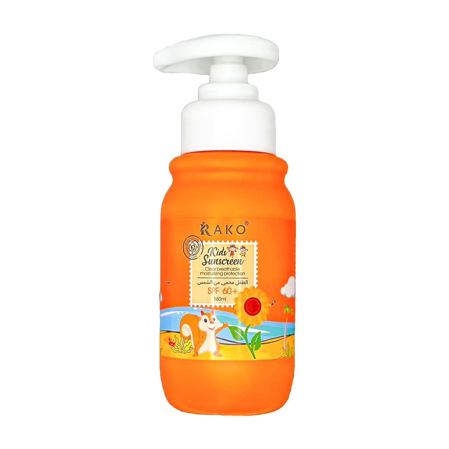 RAKO kids sunscreen SPF 60+ for outdoor sun protection from MALSA
High protection kids sunscreen SPF 60+ suitable for GCC climate