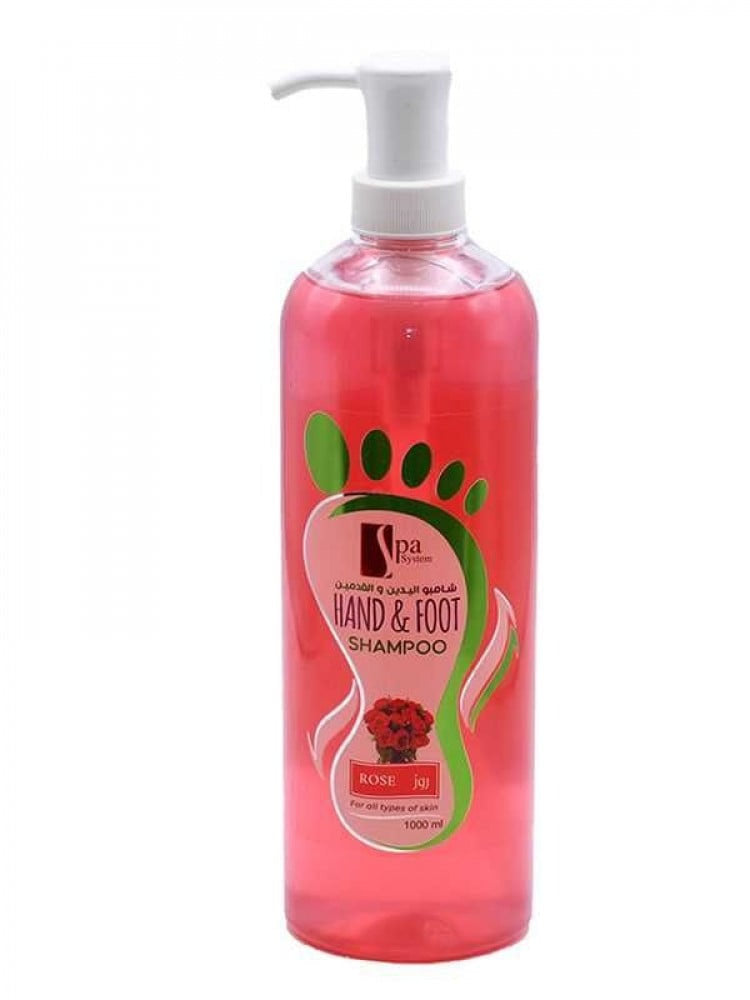 SPA SYSTEM HAND & FOOT ROSE SHAMPOO 1000 ML