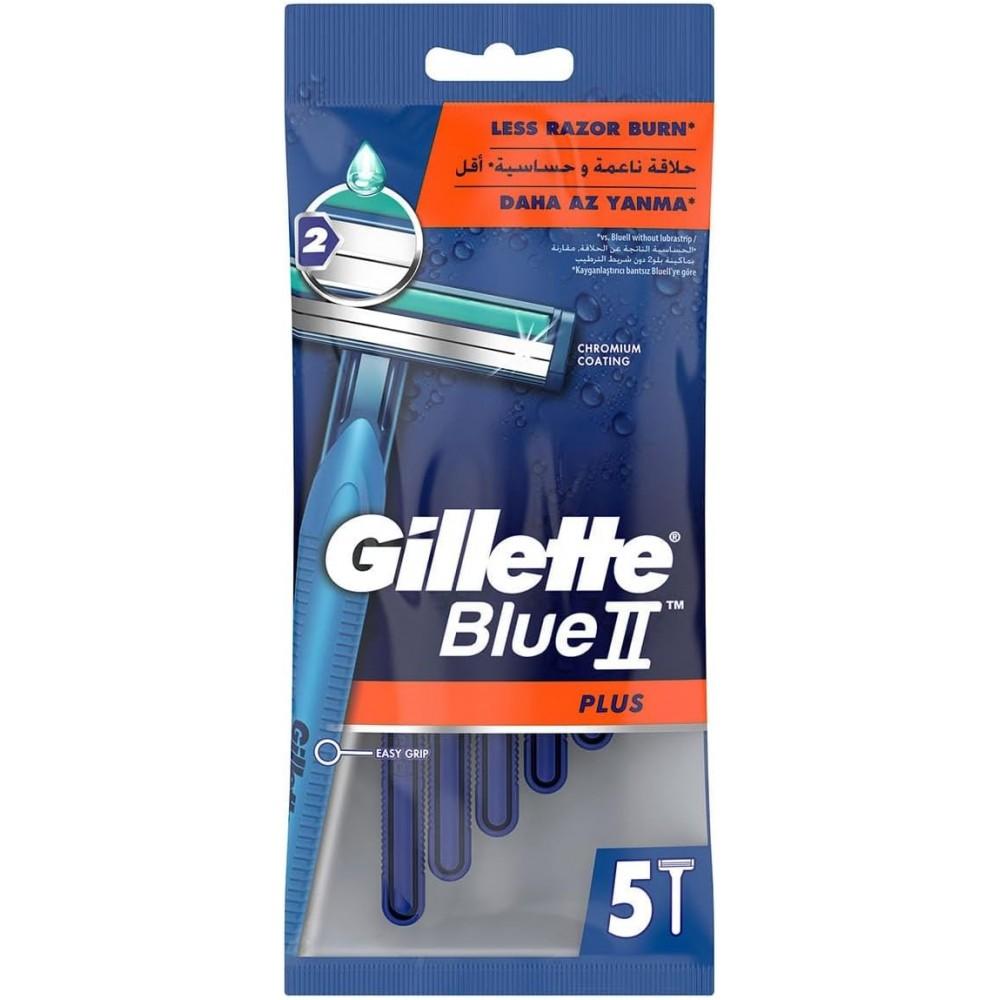 Gillette Blue 2 Plus Shaving Razor 5 Pcs