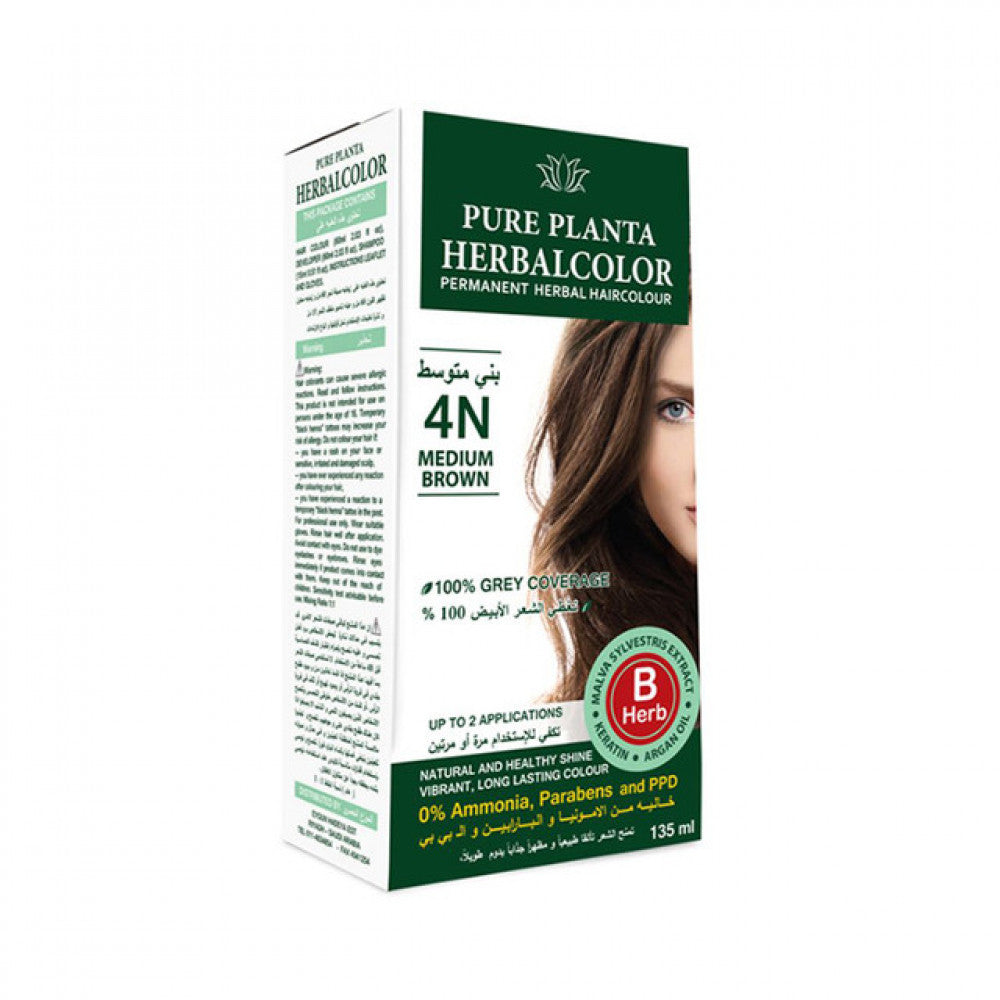 Herbal Hair Color Medium Brown 4N