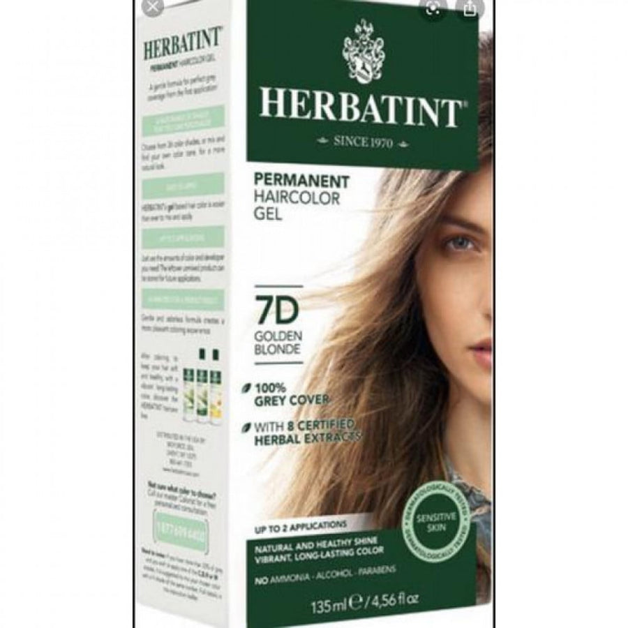 Herbal Hair Color Golden Blond 7D