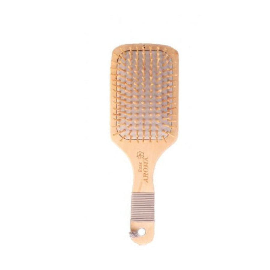 Rose Aroma Hair Brush Wood Large 4708