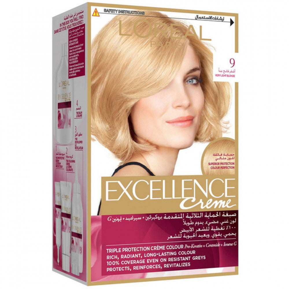 Loreal Excellence Hair Color Very Light Blonde 9