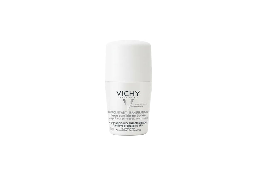 Vichy Roll-On Deodorant 50Ml White Silver