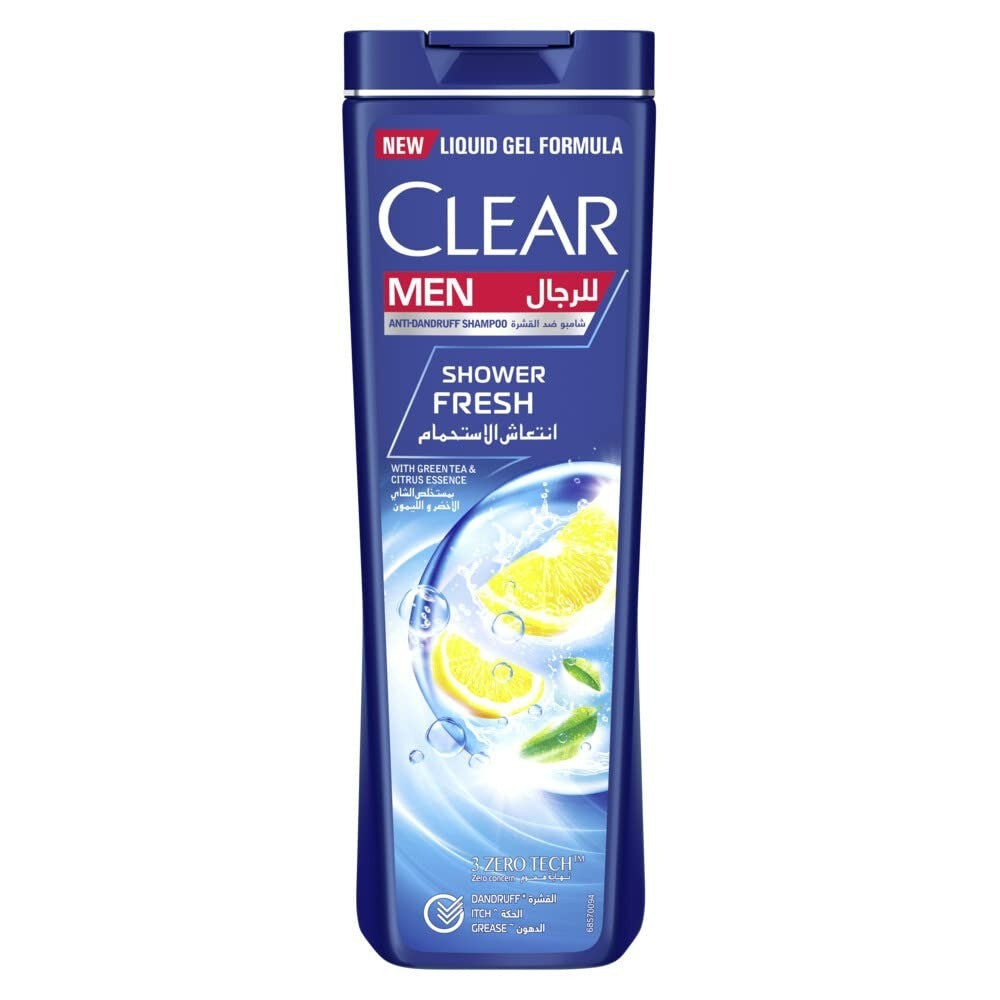 Clear Men Shower Fresh Green Tea & Citrus Shampoo 400Ml