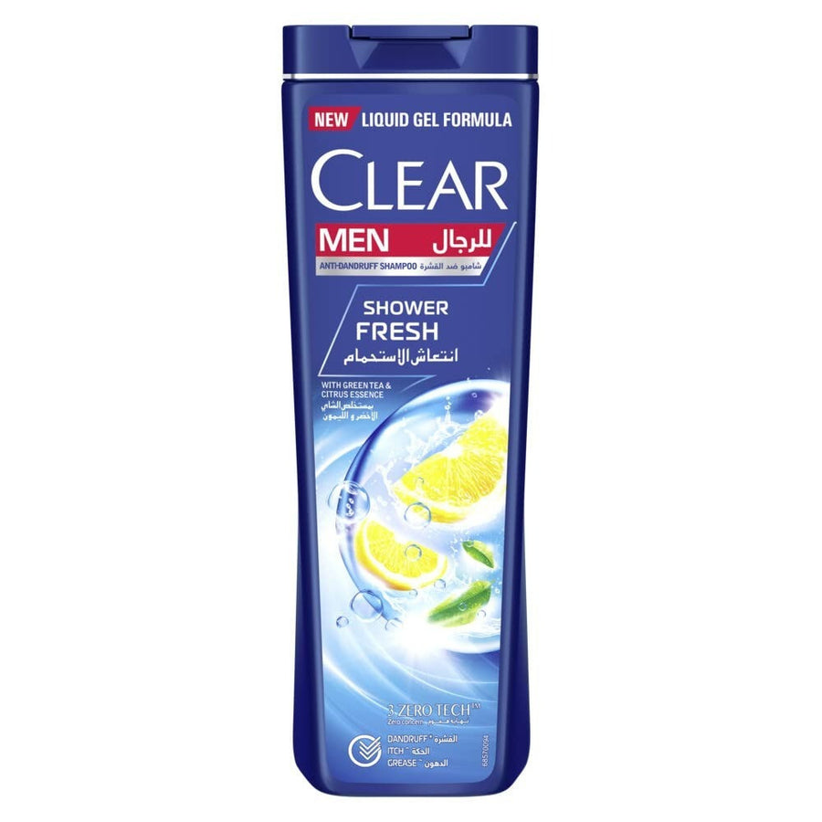 Clear Men Shower Fresh Green Tea & Citrus Shampoo 400Ml