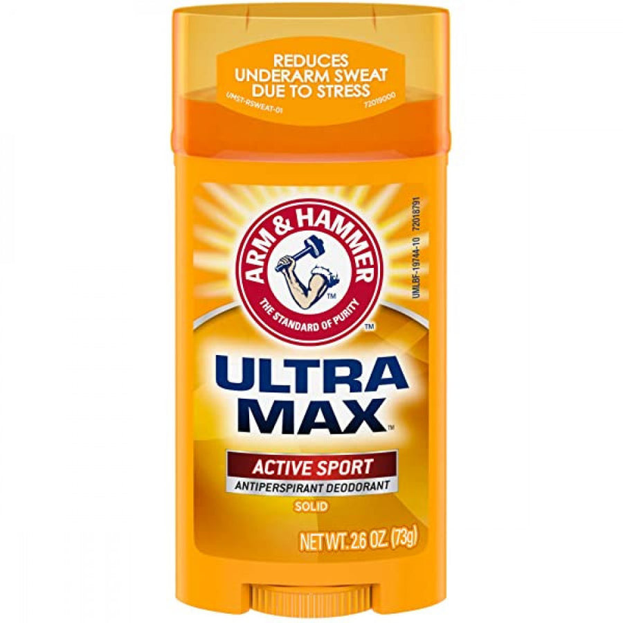 Arm & Hammer Ultra Max Active Sport Deodorant Stick 73Gm