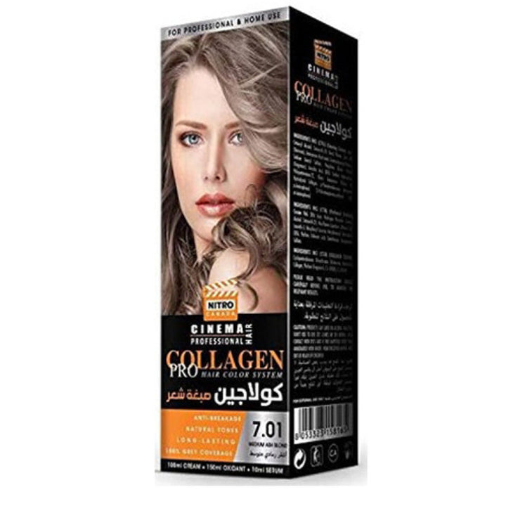 Nitro Canada Cinema Collagen Hair Color Medium Ash 7.01