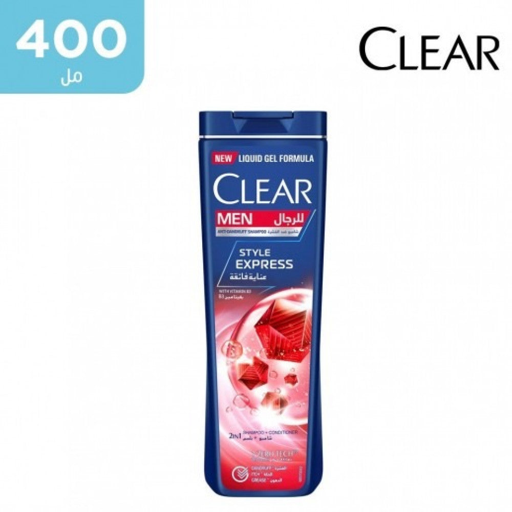 Clear Shampoo & Conditioner 400Ml Men Style Express 2 In 1