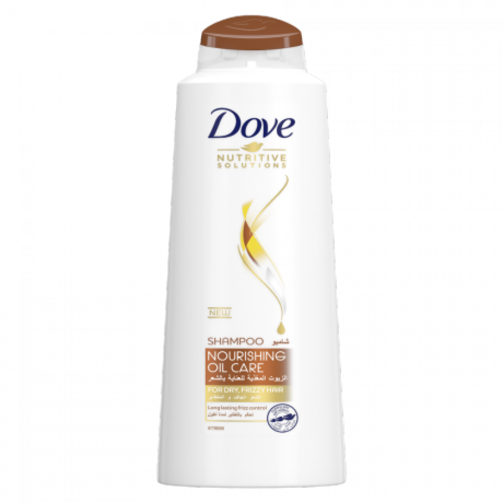 Dove Nourishing Oil Care For Dry Frizzy Hair Shampoo 600Ml
