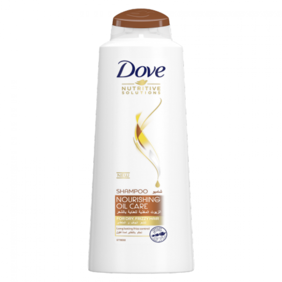 Dove Nourishing Oil Care For Dry Frizzy Hair Shampoo 600Ml