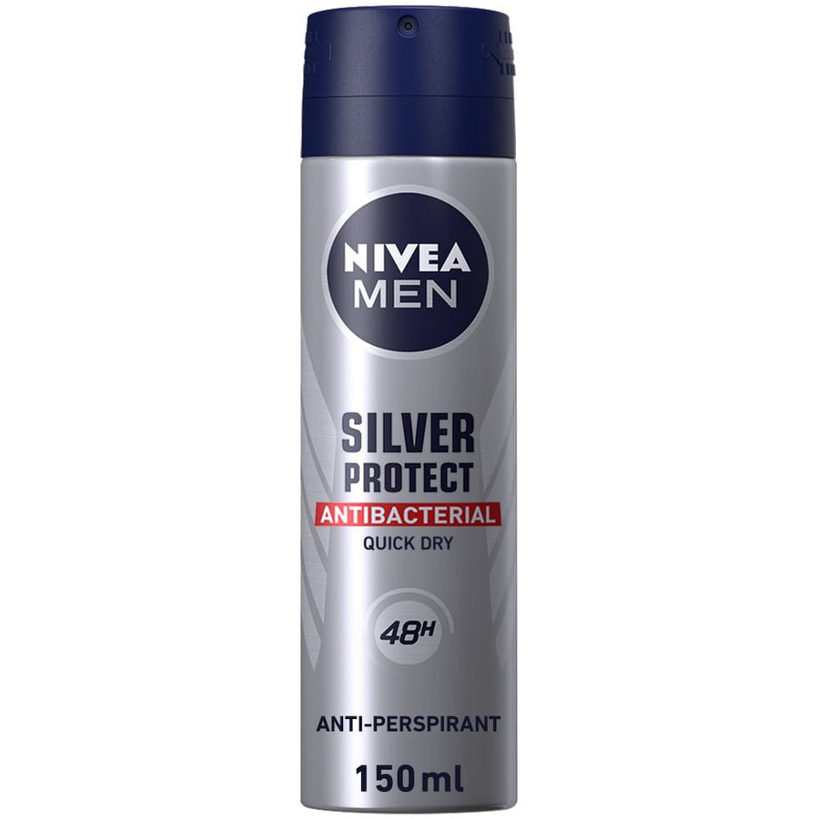 Nivea Deodorant Spray 150Ml Men Silver Protect Quick Dry