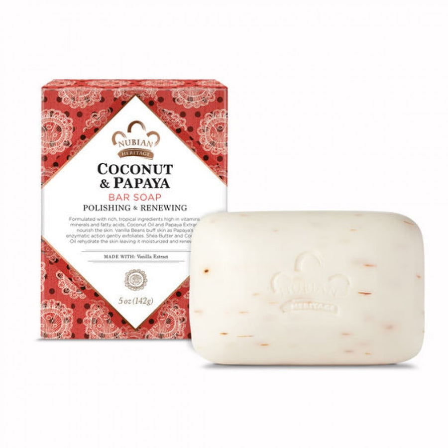 Nubian Coconut & Papaya Bar Soap 142Gm