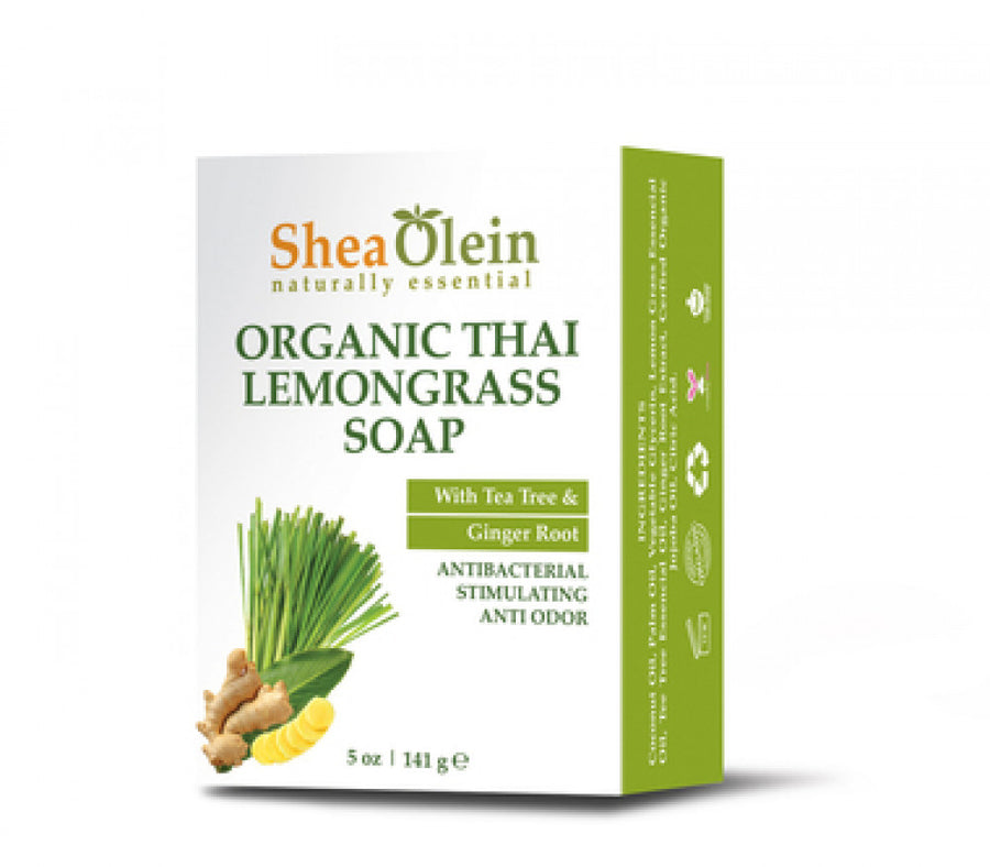 Shea Olein Organic Thai Lemongrass With Tee Tree Soap and ginger roots 240Gm