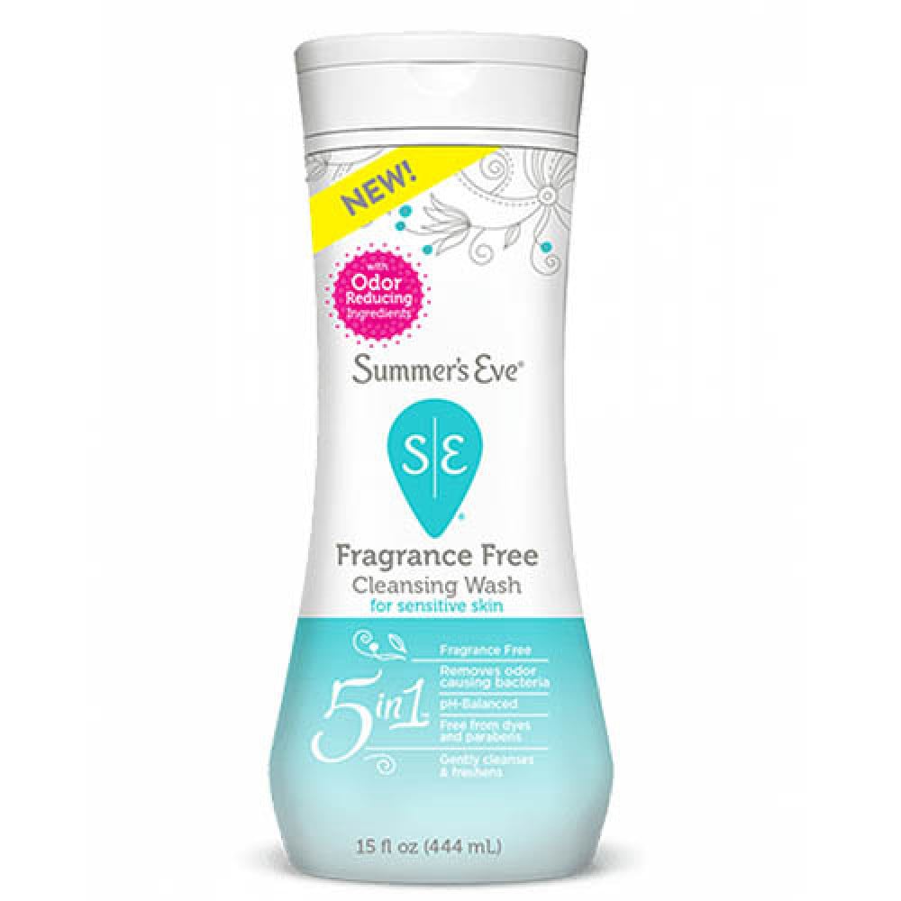 SUMMERS EVE FRAGRANCE FREE CLEANSING WASH 444ML