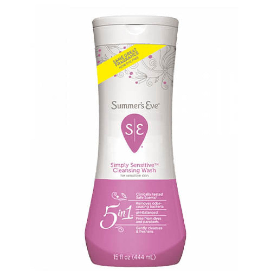 SUMMERS EVE SIMPLY SENSITIVE CLEANSING WASH 444ML