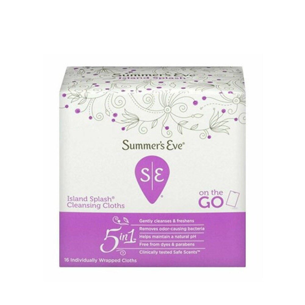 Summers Eve Island Splash Cleanser Cloth 14 Pcs