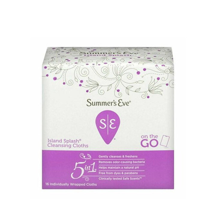 Summers Eve Island Splash Cleanser Cloth 14 Pcs
