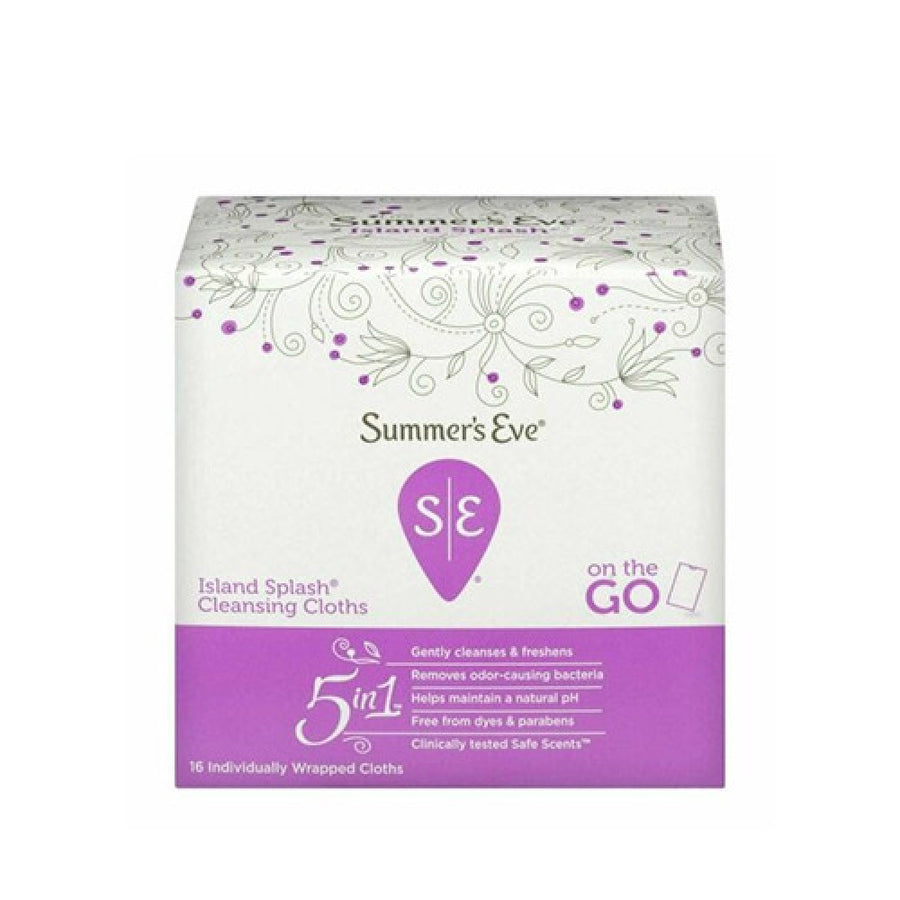 Summers Eve Island Splash Cleanser Cloth 14 Pcs