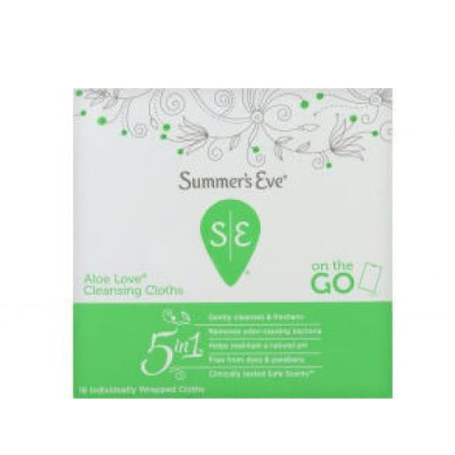 SUMMERS EVE ALOE LOVE CLEANSER CLOTH 14 PCS