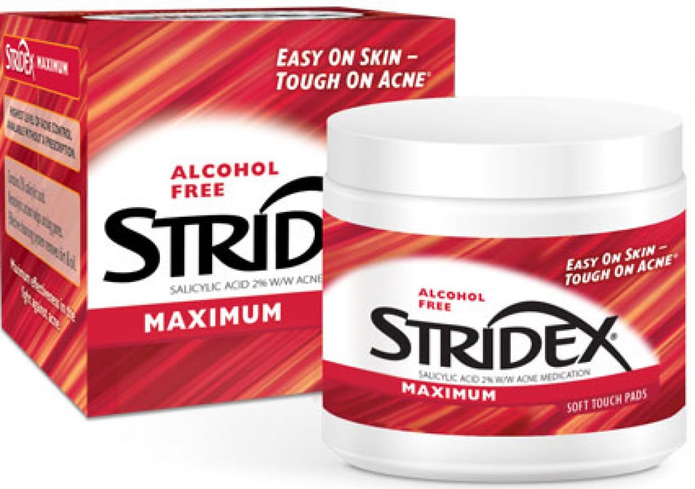 Stridex Maximum Pad 90 Pcs Alcohol Free