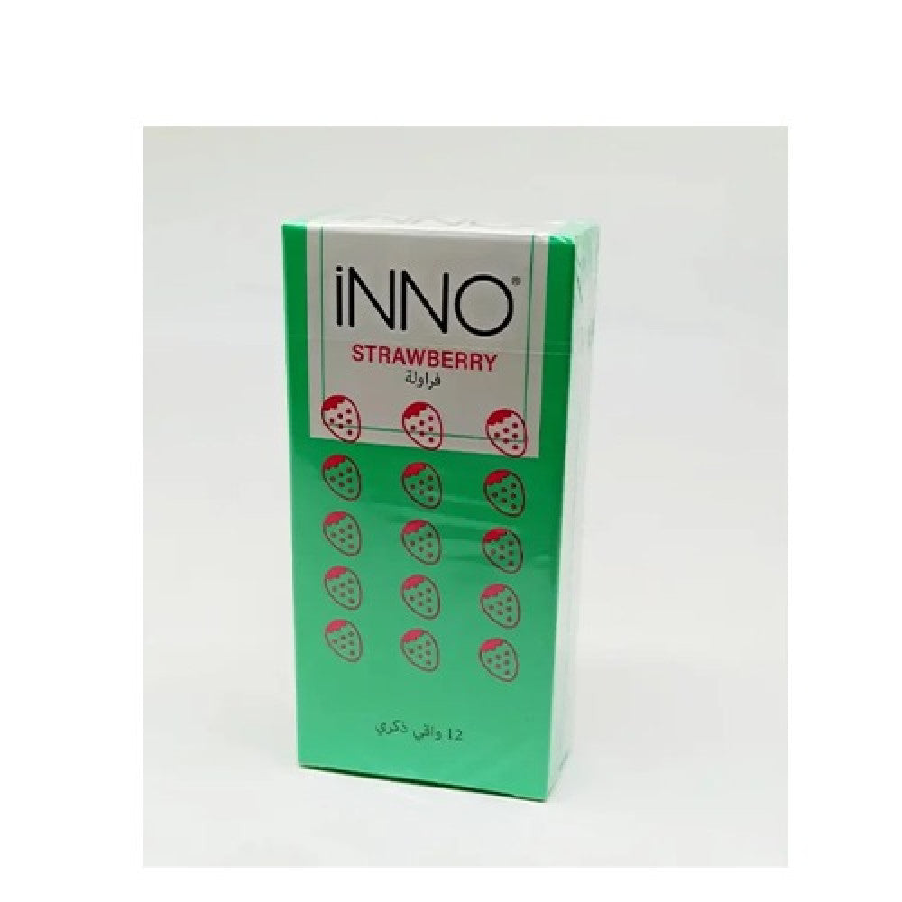 Inno Strawberry Green Condom 12 Pcs