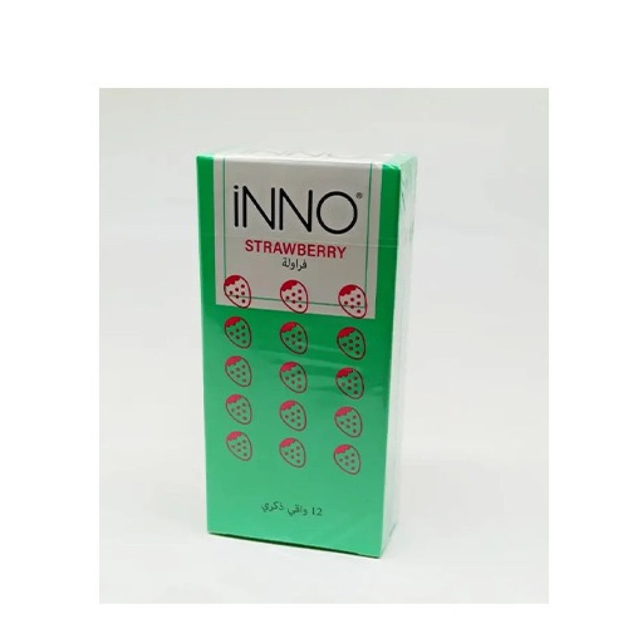 Inno Strawberry Green Condom 12 Pcs