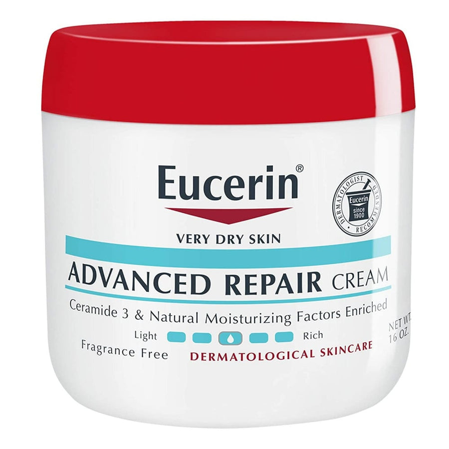 Eucerin Advanced Repair Cream Fragrance Free Body Lotion for Dry Skin - 454g
